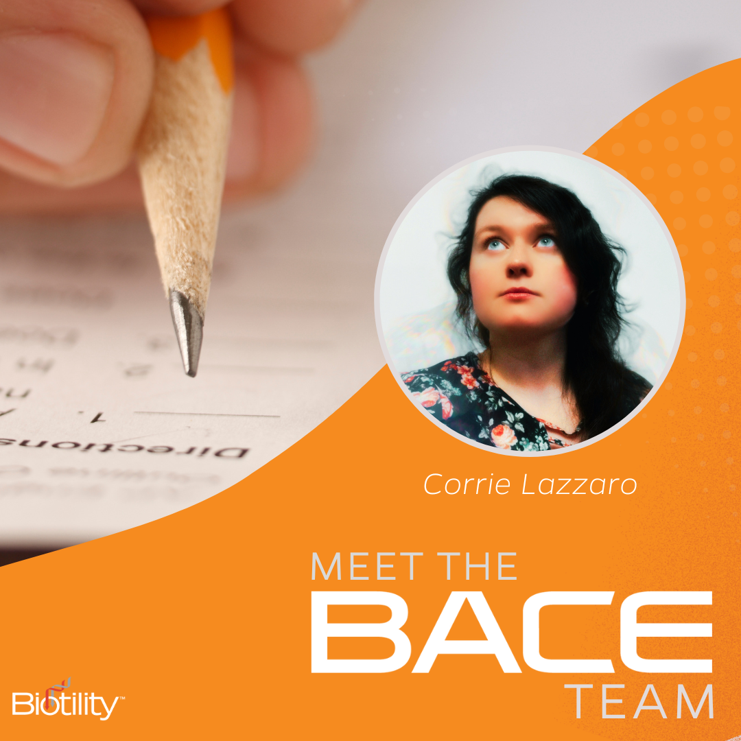 Meet the BACE team - Corrie Lazzaro