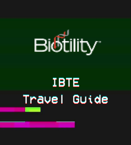 Biotility - IBTE Travel Guide intro graphic